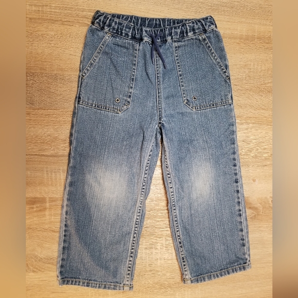 2009 vguc Hanna Andersson jeans size 100 4t gender neutral boy girl - Picture 2 of 11